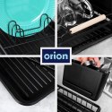Suszarka na Naczynia Czarna LOFT z Drewnem Bukowym RADKA 43 cm ORION