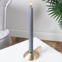 Świecznik na Długą Świecę Aluminium Złoty HOME STYLING COLLECTION LOFT