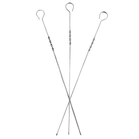 Szpikulce do Szaszłyków Stalowe 10 szt. 38,5 cm ORION Płaskie Długie
