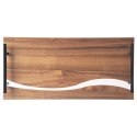 Taca do Serwowania Drewniana RIVER 42 x 20 cm ORION Żywica Uchwyty Metalowe