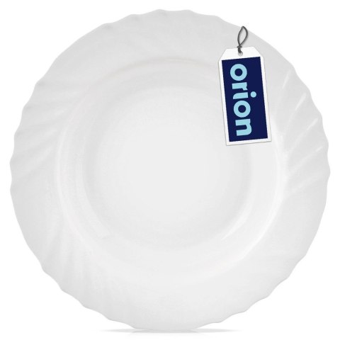 Talerz Obiadowy Głęboki Szkło Białe LUNA 350 ml ORION Opalowe