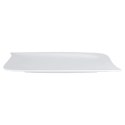Talerz do Serwowania Podawania Porcelanowy Biały Ozdobny ORION 28x18 cm