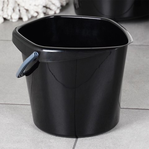 Wiadro Gospodarcze Plastikowe Czarne 5 L VILDE Wygodna Wylewka