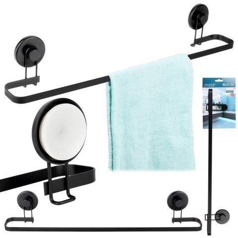 Wieszak na Ręczniki Metalowy 60 cm BATHROOM SOLUTIONS na Przyssawki
