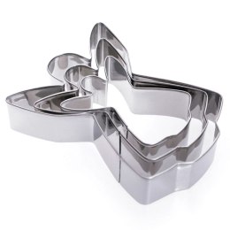 Wykrawacze do Ciastek 3 szt. LA CUCINA Anioł Stal Nierdzewna 12 cm