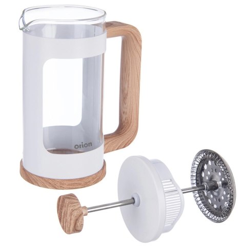 Zaparzacz Tłokowy 400 ml ORION WHITELINE French Press Szkło Tłok