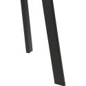 Stolik Balkonowy Kawowy Metalowy Szary Okrągły Zewnętrzny 50 x 45 cm