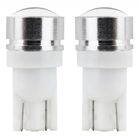 Żarówki led standard t10 w5w 3xcob hp 1,5w 12v soczewka amio-01624