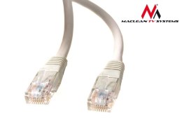 MCTV-646 Przewód, kabel patchcord UTP 5e wtyk-wtyk 0,5 m szary Maclean