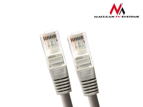 MCTV-651 Przewód, kabel patchcord UTP 5e wtyk-wtyk 2 m szary Maclean