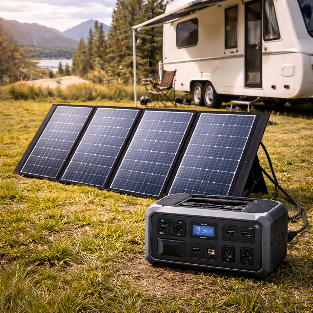 panele solarne i banki energi do kampera